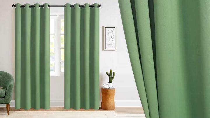 Plain and Printed Curtain Blackout Curtain 140*150 cm with 8 Ring Lowest Price Kurtina Sold per pc