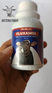 Fluxamol: Obat Flu, Batuk & Demam Ternak Sapi & Kambing Medicow 100Ml