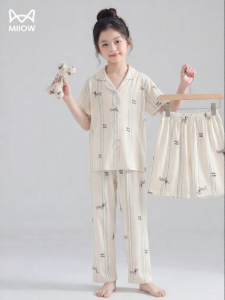 MiiOW | Thin Summer Girls Pajama Set 3-Piece