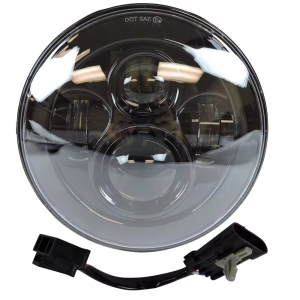 7" Led Projector H4 Headlight 4.5” Fog Passing Lights For Harley Motorcycle Lamp Electra Glide Softail Fat Boy Touring Parts