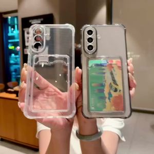 Shockproof Clear Card Slot Cover For Samsung A57 A37 A27 A07 A17 A06 A16 A15 A14 A26 A25 A24 A36 A35 A34 A55 A54 A56 Soft Case