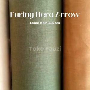 50cm Kain Furing Hero  Ero Arrow Halus Lebar 115cm - Kain Daleman untuk Bahan Baju Gamis - Kain Pelapis untuk Pakaian Harga Permeter
