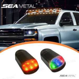 SEAMETAL Led Solar Pilot Light Super Bright Waterproof LED Car Light Wireless Flashing Warning Light Universal for Truck SUV