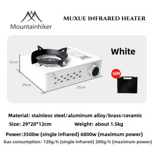 Mountainhiker | MOUNTAINHIKER Camping Gas Stove 6800W High Firepower Outdoor Portable Cassette Burner for Picnic Hiking Trekking BBQ Cooking