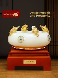 JUSHANYUAN | Wealth Attraction Crystal Basin Ornament
