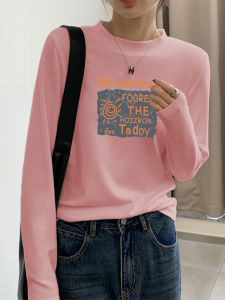 Dày Dặn Mùa Đông Áo Thun Mặc Bên Trong Nữ Thời Trang Sành Điệu Ôm Vừa Vặn Nhung Dài Tay Chải Lông Dây Đeo Vai Áo Phong Cách Hàn Quốc