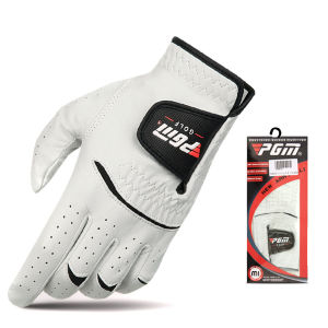 PGM Găng Tay Chơi Gôn Cho Nam Áo Choàng Màu Trắng Cho Trẻ Em Găng Tay Thể Thao Bằng Da Thật Đeo Tay Thoáng Khí Chống Trượt Một Tay Trái Phải