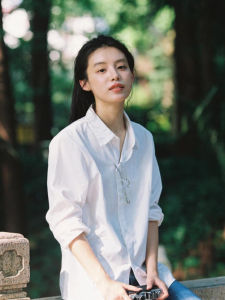 สีขาว เสื้อ Jk แขนยาว ผู้หญิง หลวม สไตล์พื้นฐาน ฤดูใบไม้ร่วง หลากหลาย ชุดนักเรียน เสื้อท่อนบน สําหรับนักเรียนมัธยมต้น