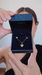 PRIMA Bông Tai Vàng 24K - BST Heart - Trái Tim (Chuôi+ Chốt 18k)  - 111E4168