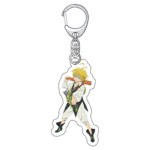 Bandai | Anime Tội Lỗi Của Rồng Của Sự Thịnh Nộ Acrylic Móc Khóa 55MM Meliodas Elizabeth Liones Gowthe Zeldris Diane Merlin Kawaii Sưu Tập Hình