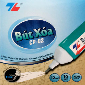 Hộp 10 Chiếc Bút Xoá CP02 Thiên Long Mau Khô Che Phủ Tốt Không Độc Hại Chất Lượng Cao Dụng Cụ Tẩy Xoá Nội Dung Viết Sai Dành Cho Học Sinh Văn Phòng Chính Hãng Thiết Kế Trang Nhã