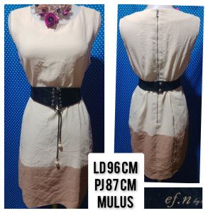 DRESS KUTUNG/SLEEVELESS KREM(EF.N) 98