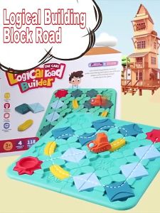 [SG STOCK[ STEM Logical Road Builder Car Maze Puzzle Logic Games Montessori Toys Logical Thinking Educational Board Game Gift