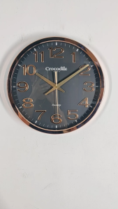 100% ORIGINAL Crocodile Quiet Sweep Analogue Wall Clock (Jam Dinding) CW8933