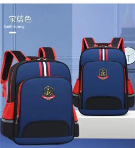 Ba Lô Oxford Chống Nước Nhẹ Bền Dành Cho Trẻ Em Dây Đeo Có Thể Điều Chỉnh Phong Cách Preppy Có Khóa Kéo Thích Hợp Cho Trường Mẫu Giáo & Tiểu Học
