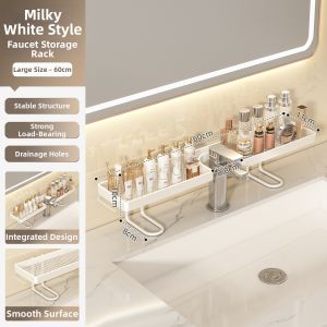 MANJIELI | Wall-mounted Bathroom Storage Rack For Toiletries