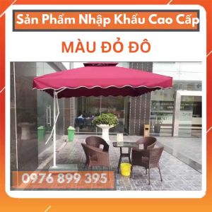 [Nhiều Kích Màu - Sản Xuất Theo Yêu Cầu] Tấm Mái Ô Dù Lệch Tâm Mái Vuông Cao Cấp 2.5MX2.5M (chưa có thân và đế)