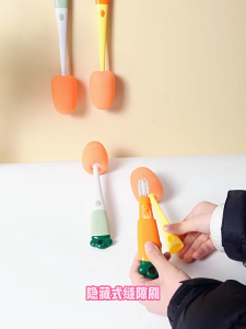 3 in 1 Long Handle Cup Brush Carrot Style Cleaning Brush Home Kitchen Accessories Tumbler Bottle Cleaning