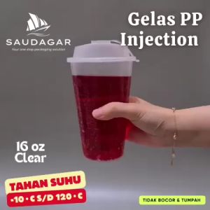 Gelas Cup PP Injection 16 oz & Gelas Thinwall 500 ml: Pilihan Gelas Plastik Ramah Lingkungan