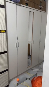 Homelife 5 Door Wardrobe Clothes Storage Cabinet Freestanding Wardrobe Closed Clothes Closet Home Wardrobe