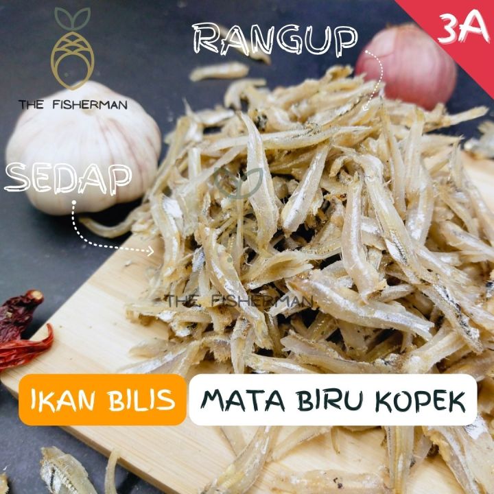 Ikan Bilis Mata Biru Kopek 1KG Rangup | Ikan Bilis 1kg Murah 5A/3A (1KG ...