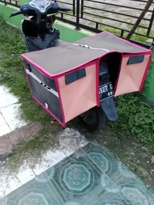 KERANJANG MOTOR/TAS MOTOR/TAS KURIR BAHAN GONI SUPER JUMBO