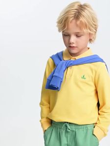navigare kids | Elastic Childrens Long Sleeve Polo Shirt