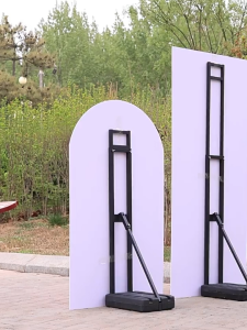 ขาตั้งโปสเตอร์ เหล็ก ปรับมุมและความสูงได้ ฐานสามารถเติมน้ำ จึงมั่นคงไม่ล้ม งานแต่งงาน งานปาร์ตี้ พื้นหลัง บทนำ