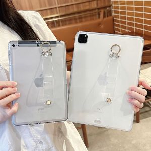 เคสสำหรับ iPad Air 11 4 5 10.9 นิ้ว ฝาครอบแท็บเล็ต iPad รุ่นที่ 10 10.9 นิ้ว รุ่นที่ 11 11 9.7 pro 11 รุ่นที่ 7 8 9 10.2 mini พร้อมสายคล้องมือ
