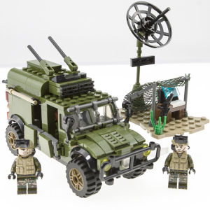 Sembo Block Army Fierce Armored Vehicle Special Forces 05 Assault Vehicle Heavy Fire Amphibious Infantry Tank Assemble