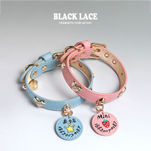 Personalized Pet Leash Hey Pet Gathering Pink Dog Collar Leather Rope Engraved Highland Small Dog Teddy Tea Cup Schnauzer