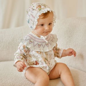 OAK FAMILY | Long Sleeve Triangle Newborn Baby Clothes Cotton Pure Spring Autumn Full Moon Hundred Days Baby Clothes Oak Family Infant Pants