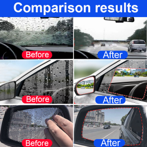 Not a drop of rain car window rain coating anti fog for car 500ml Mirrors are protected from rain for 365 days watermark remover Unobstructed line of sight glass rain x water repellent windscreen rain repellent car 车镜防雨水 Suitable for all kinds of glass