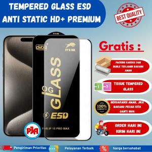 Tempered Glass Kaca Anti Gores Kaca Anti Static Esd Bening Premium REDMI NOTE 4 4X 7 8 9 10