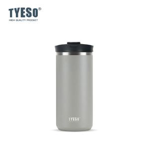 TYESO | Tyeso 600ml Vacuum Flasks French Press Stainless Steel Cold Brew Coffee Maker Tea Infuser Double-Wall Insulated Travel Mug