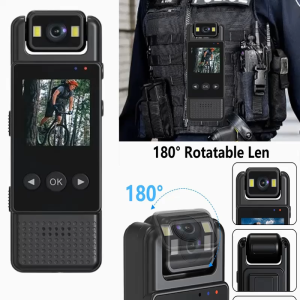 1080P WiFi Body Camera with Audio and Video Recording Wearable Body Cam Mini Clip-on Camera Camcorder