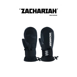 ZACHARIAH | Black Warrior Wrist Guard Ski Gloves