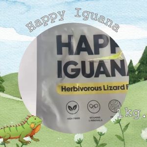Happy Iguana อาหารอีกัวน่า กิ้งก่ากินพืชทุกชนิด  1 กิโลกรัม