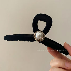 Large Size Pearl Hair Clip Matte Finish Shark Clamp Womens Headwear Fashionable Hair Accessories Dreamy Hermann Brand New Model