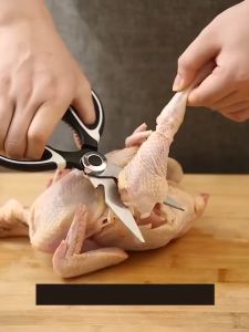MULTI-PURPOSE KITCHEN SCISSORS | COOKING SCISSORS | BONE CUT - HEAVY DUTY | SUPER SHARP | STAINLESS