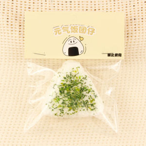 Hot Selling Sesame Triangle Rice Balls Candy Toy Squeezing Toy Decompression Vent Toys Slow Rebound Soft Artificial Rice Balls Gift