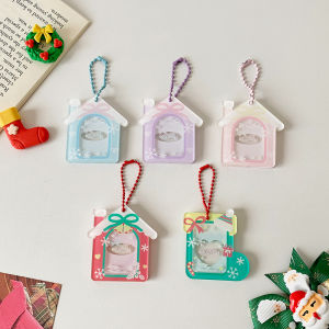 Christmas cartoon decoration small pendant keychain picture frame pendant star card brick