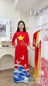 Bộ áo dài truyền thống - SAO ÉN (Mẫu E15)