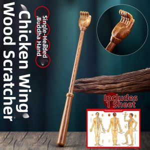 Long Handle Itching Reliever Wooden Massage Tool