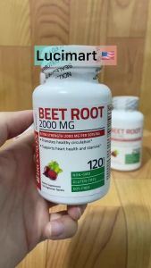 Viên uống chiết xuất củ dền đỏ Beet Root 2000mg Bronson thuần chay [Hàng Mỹ]