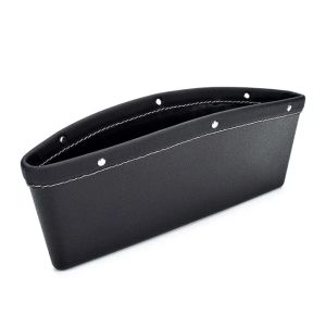 2 chiếc sắp xếp hộp khe hở xe ô tô ghế xe hơi phủ da PU khe hở túi lưu trữ ngăn xếp phụ kiện xe hơi ngăn để cốc đựng khe bỏ túi