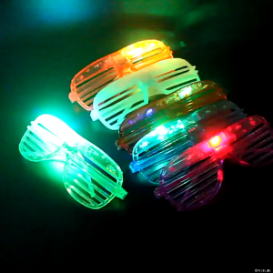 SG Stock LED Neon Flashing Glasses Light Up Glow Eyeglasses Childrens Day Gift Party Favors for School Activities Festive Events