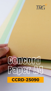 TRG Concorde Paper A4 CCRD-25090 90gsm - Kertas Concord Piagam Sertifikat Tipis Warna 90 gr gsm 1 Pak Isi 250 Lembar TRG