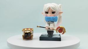 Bandai | Funeral Lillian Winter Clothes Lillian Handmade -18cm anime Beautiful Girl Animation Model Handmade Decoration