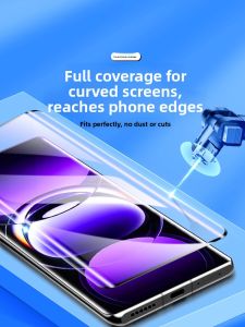 Oppo Findx7 Tempered Glass Screen Protector Full Cover High Definition Curved Surface Anti Blue Light Fingerprint Resistant Mobile Phone Film